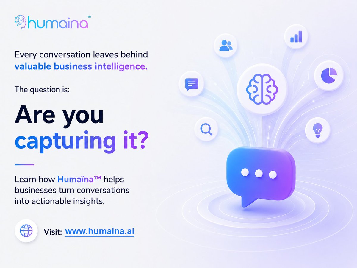 ipangram's tweet photo. Businesses measure clicks, traffic, and conversions.
But the most valuable business intelligence is often lost after every customer conversation.
The future belongs to businesses that learn from every interaction.

Connect now:https://t.co/rS99wJGVD2

#CustomerExperience #humaina https://t.co/tcDqakxbZw