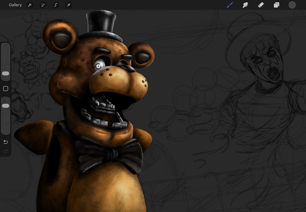 NickSArtist587's tweet photo. I probably think I’ll not finish in time for fnaf’s 12th anniversary 😭 https://t.co/2Zvb99821S