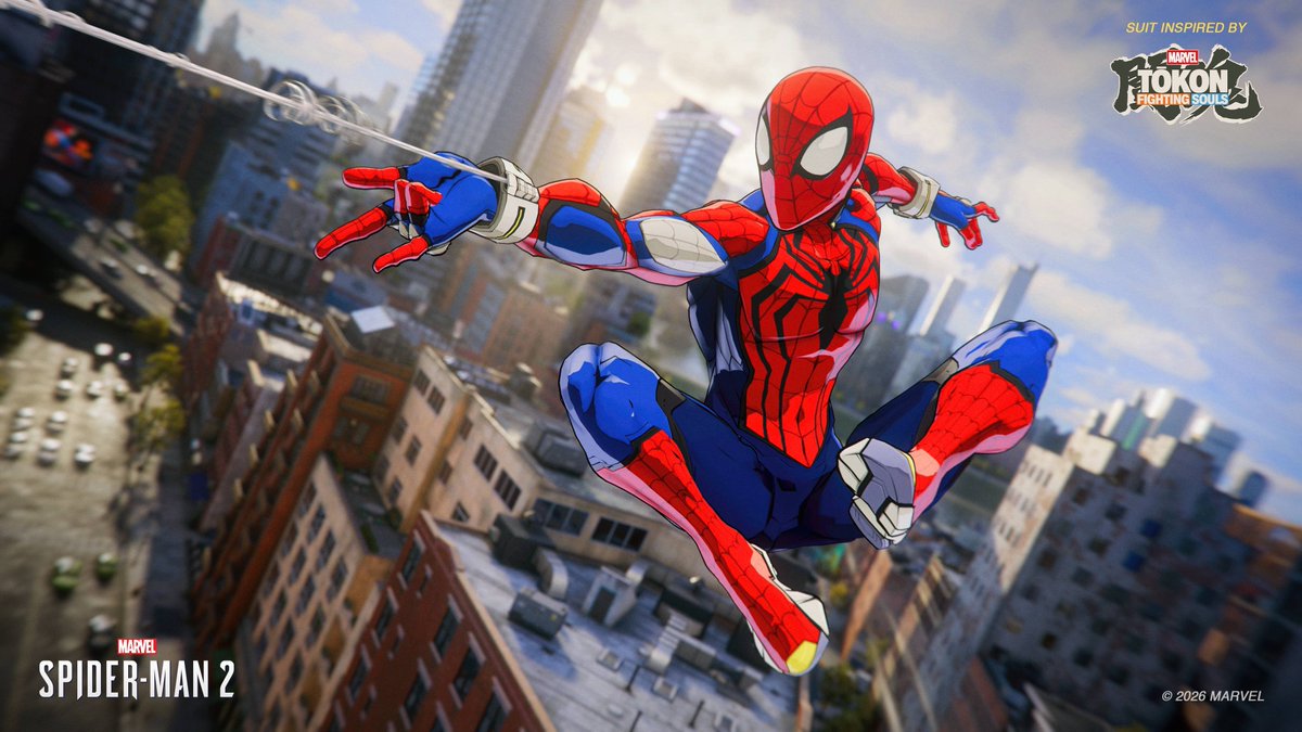 CabooseEK's tweet photo. YO HOLD UP INSOMNIAC WITH A HUGE SURPRISE. WE GOT THE BRAND NEW DAY SUIT *AND* THE MARVEL TOKON SUIT IN THE GAME NOW! https://t.co/GQkf8EaXZZ
