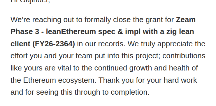 zeamETH's tweet photo. thank you @ethereumfndn https://t.co/pn1uDSUS4y