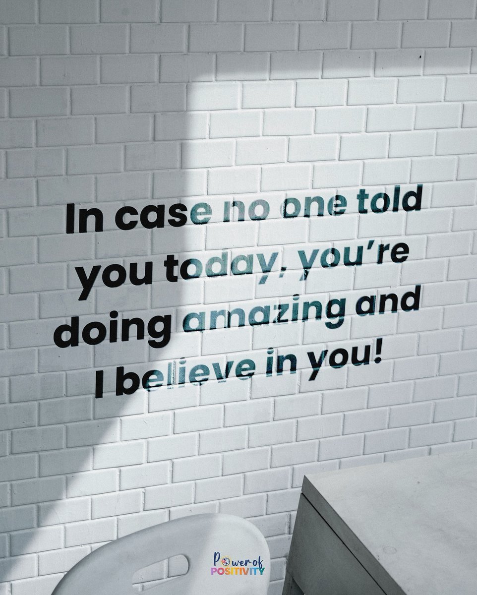 LIVEpositivity's tweet photo. In case no one told you today, you’re doing amazing and I believe in you! 💪💖 https://t.co/duQygbXX25