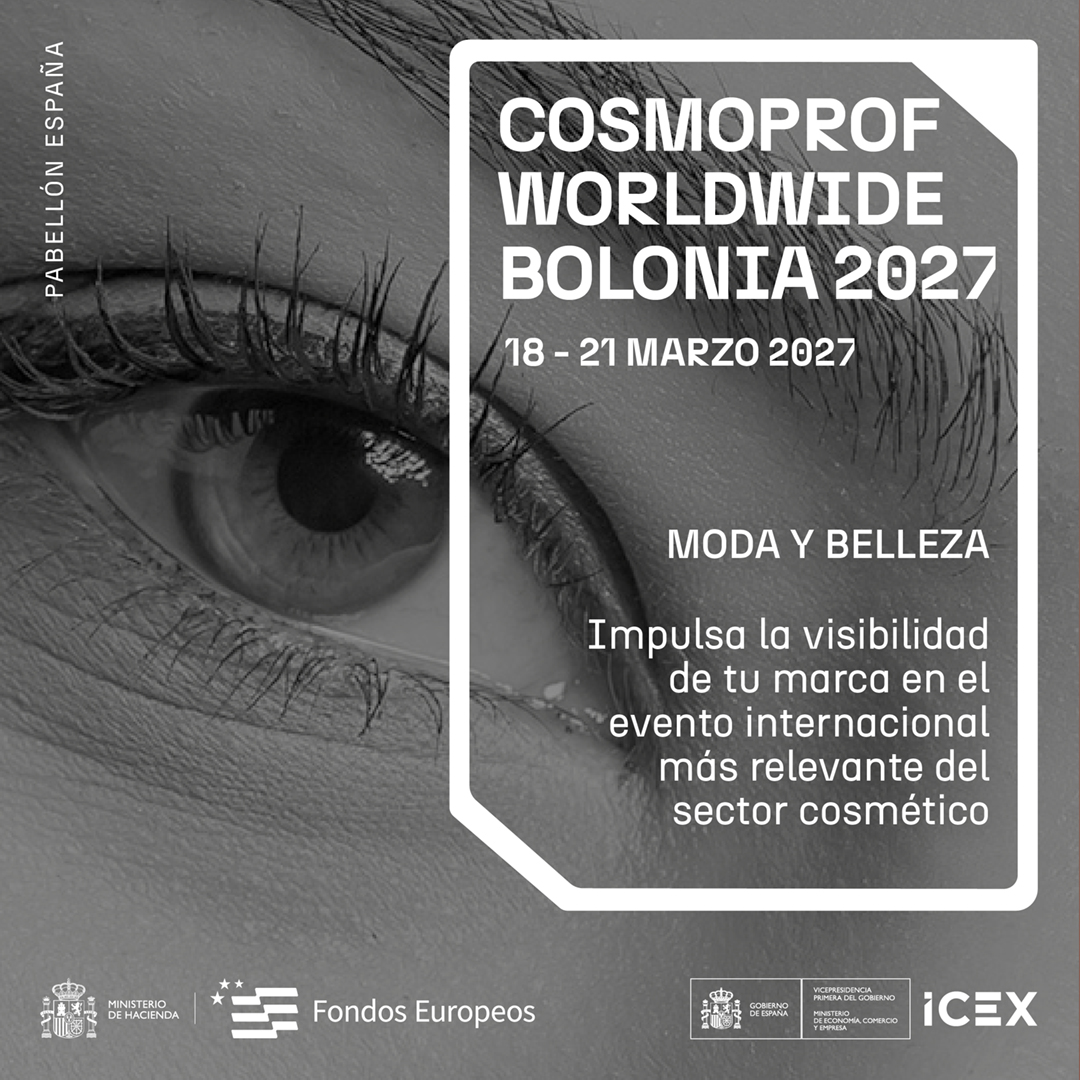ICEX_'s tweet photo. 💅💄 ¡Abrimos plazo para Cosmoprof Worldwide Bolonia 2027! La gran cita mundial de la industria cosmética te espera con un #PabellónEspaña que facilitará tus contactos y aumentará tu visibilidad ante 255.000 profesionales.   

En la edición de 2026 participaron 3.104 expositores de 68 países y hubo 33 pabellones nacionales.
La gran feria boloñesa es el “place-to-be” para conectar con distribuidores internacionales, responsables de retails de cosmética, cadenas de perfumería, salones de belleza, peluquerías y medios especializados del sector.

🔗 Inscríbete antes del 24 de septiembre:  https://t.co/wA4EfsVY7v

Esta actividad es susceptible de ser cofinanciada por el Fondo Europeo de Desarrollo Regional (FEDER).
#FEDER #EuropaSeSiente