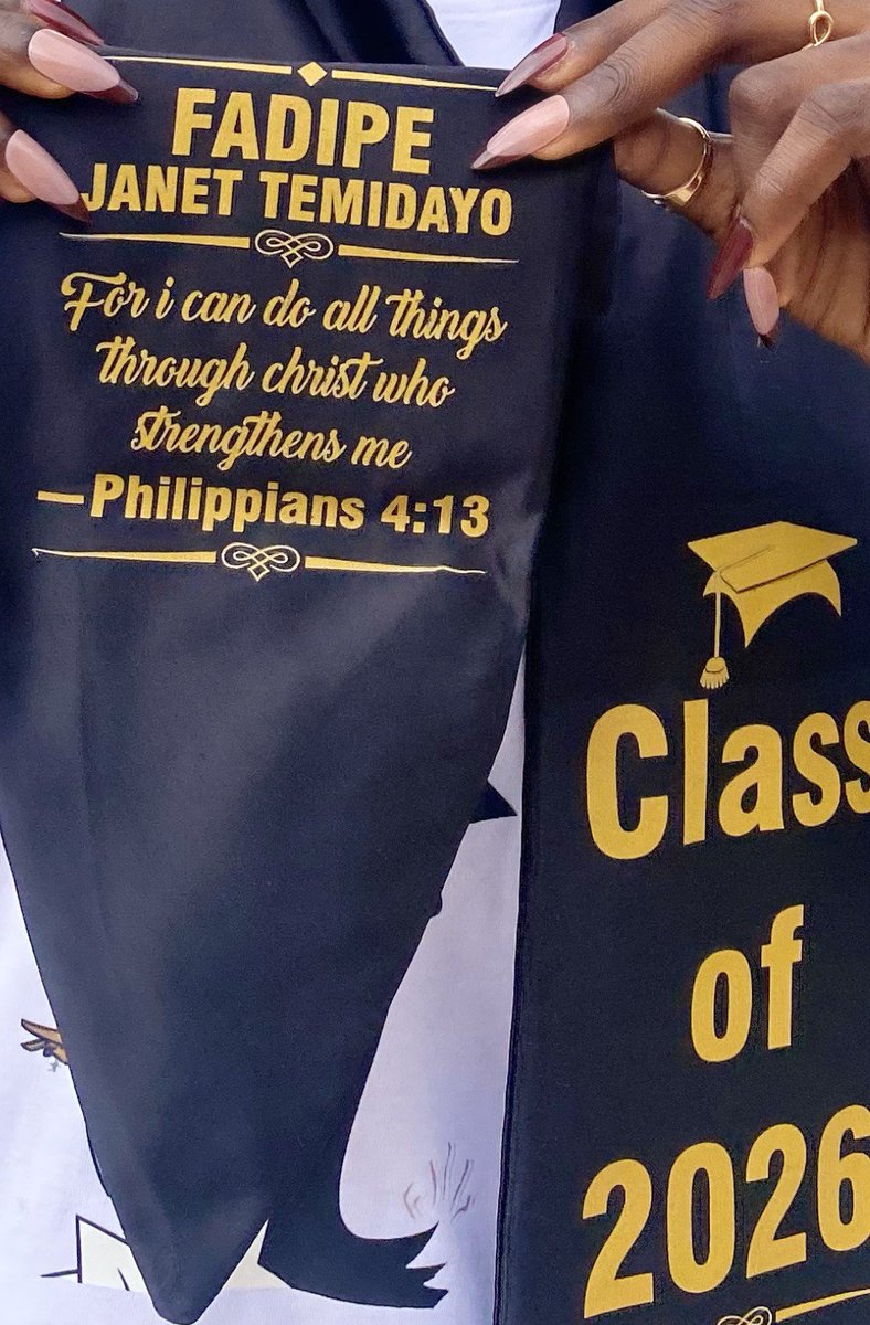 FadipeJanet1's tweet photo. 16th of July, 2026.

I finished my last paper as an undergraduate and signed out.

It can only be God. 🥹🤍 https://t.co/5vjSqYIwDi