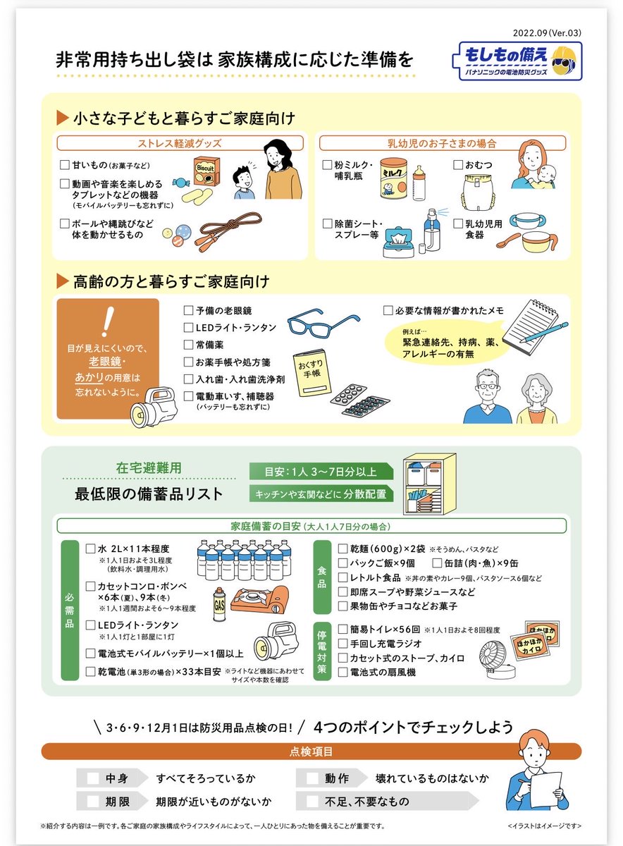 miimii0405's tweet photo. 防災グッズリスト
熊本の家族たちに共有した https://t.co/e2v2BADO2O