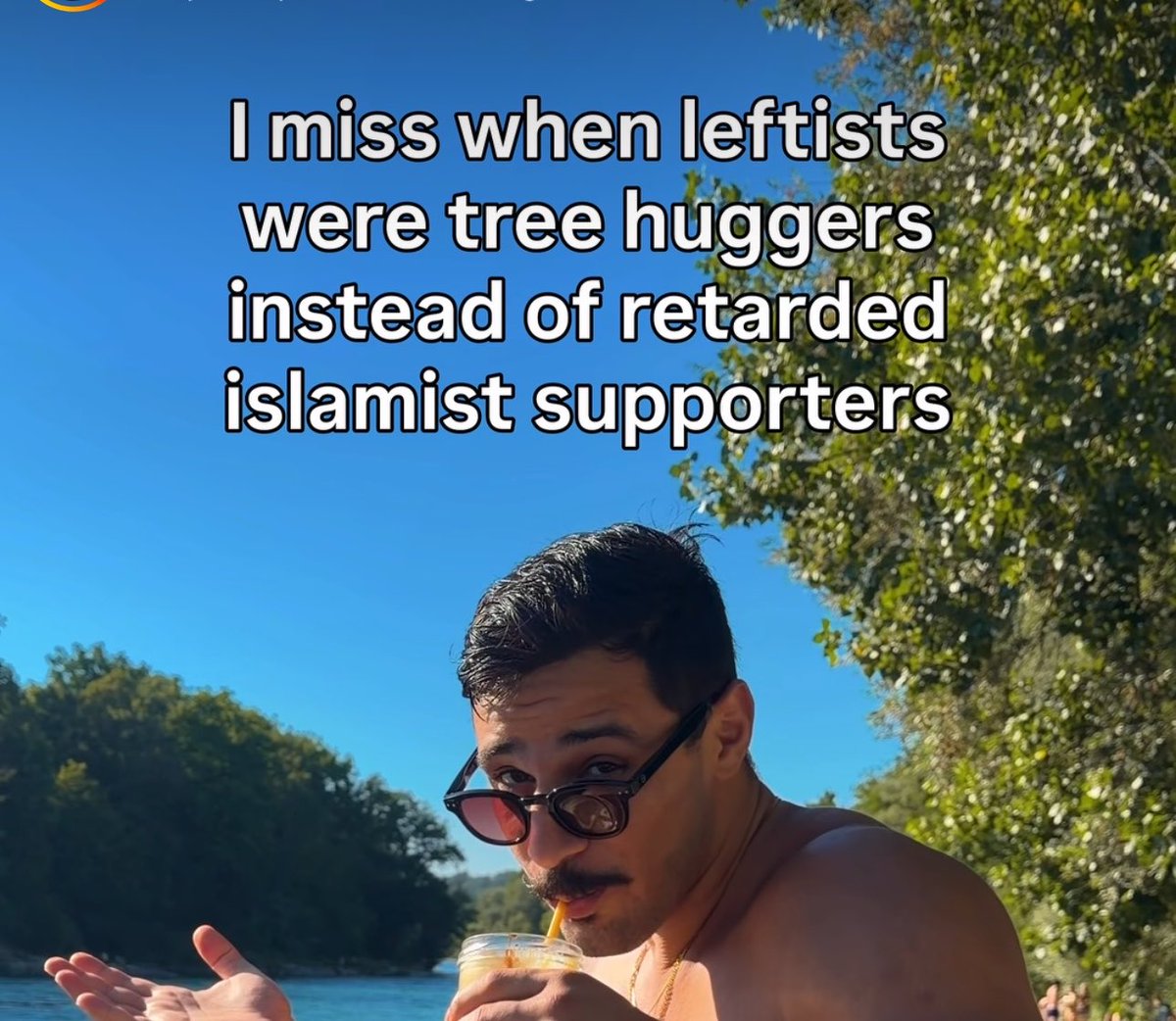 galligatano's tweet photo. « Le temps où les gauchistes enlaçaient des arbres &amp; n’étaient pas des soutiens attardés de l’islamisme me manque. » 🎯 

Pas très fan des slogans, mais j’avoue que celui-ci vise dans le mille. 

Remballez vos keffiehs. On en arrive même à regretter vos sarouels dégueulasses. https://t.co/lJULdM6gTv