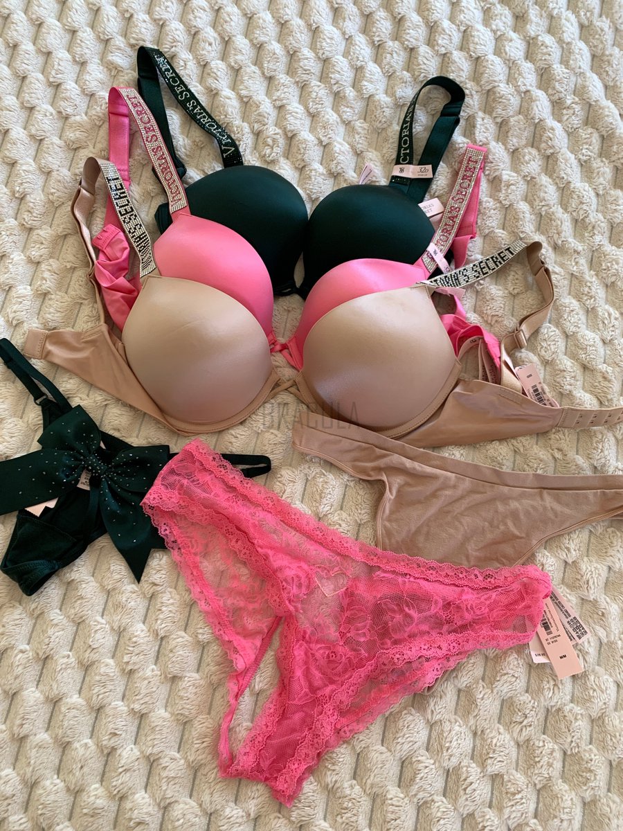 BraculaVS's tweet photo. Oops, I went on a bit of a @VictoriasSecret shopping spree during their last semi annual sale.
Which set do you like the best? Which one should I feature first?
#pushupbra #victoriassecret https://t.co/kkD11qUkPn