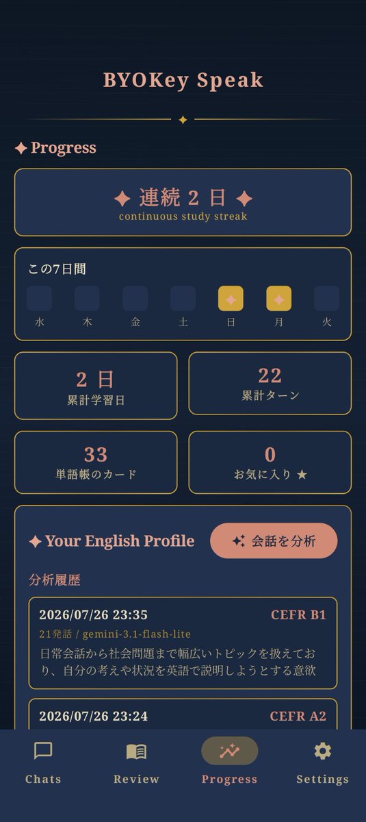 byokeylab's tweet photo. ようやくBYOKアプリの1作目【BYOKey Speak】が完成！
機能そのものよりも、ヘルプや案内、チュートリアルに時間がかかりました...！
現在審査に出すためのクローズドテストの準備やストア表示などの作成を進めています。

BYOKアプリって日本初なのでは？と思ったけど、1件先行アプリがありました。悔しいッ！