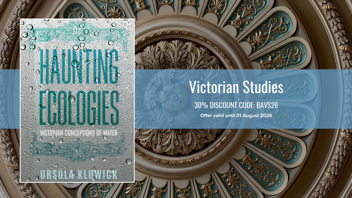 MNGUP_Books's tweet photo. Drawing on material ecocriticism, this title argues that Victorian Britons were aware of aquatic agency, seeing water as an active force able to infiltrate spaces.

Browse our virtual #BAVS2026 exhibition here: https://t.co/CeDOwPDGvG 

#VictorianStudies
@BAVS_UK @uvapress https://t.co/ZB0oOYB5nz