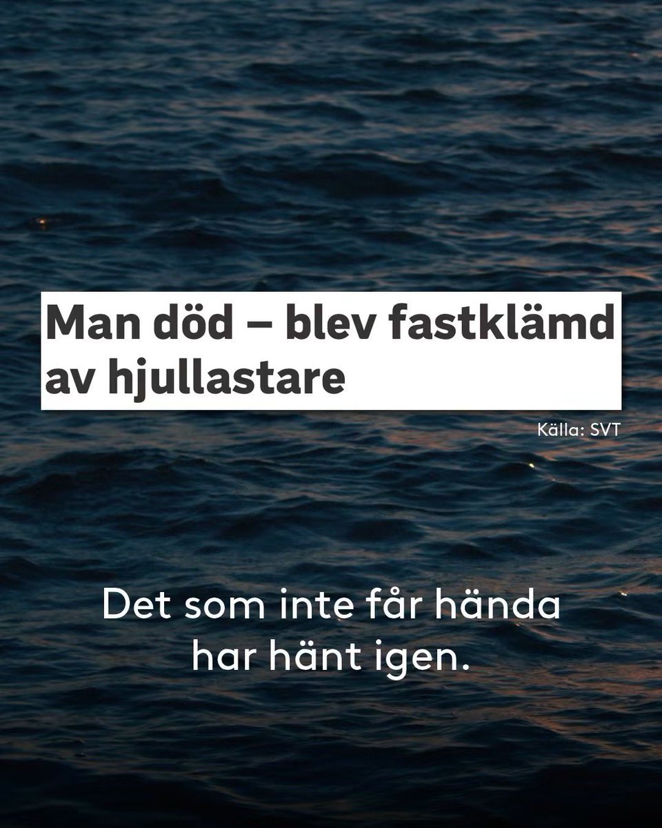 hoganasLO's tweet photo. Ingen ska gå till jobbet med livet som insats. Vår kamp för säkra arbetsplatser fortsätter. https://t.co/xdrAZs1WrE