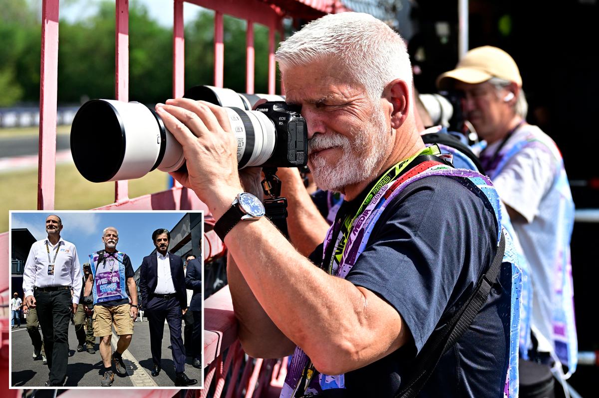 nypost's tweet photo. Czech Republic President Petr Pavel goes viral after incognito appearance at F1 https://t.co/ViwrA1Jgqx https://t.co/04MXjG6XuO
