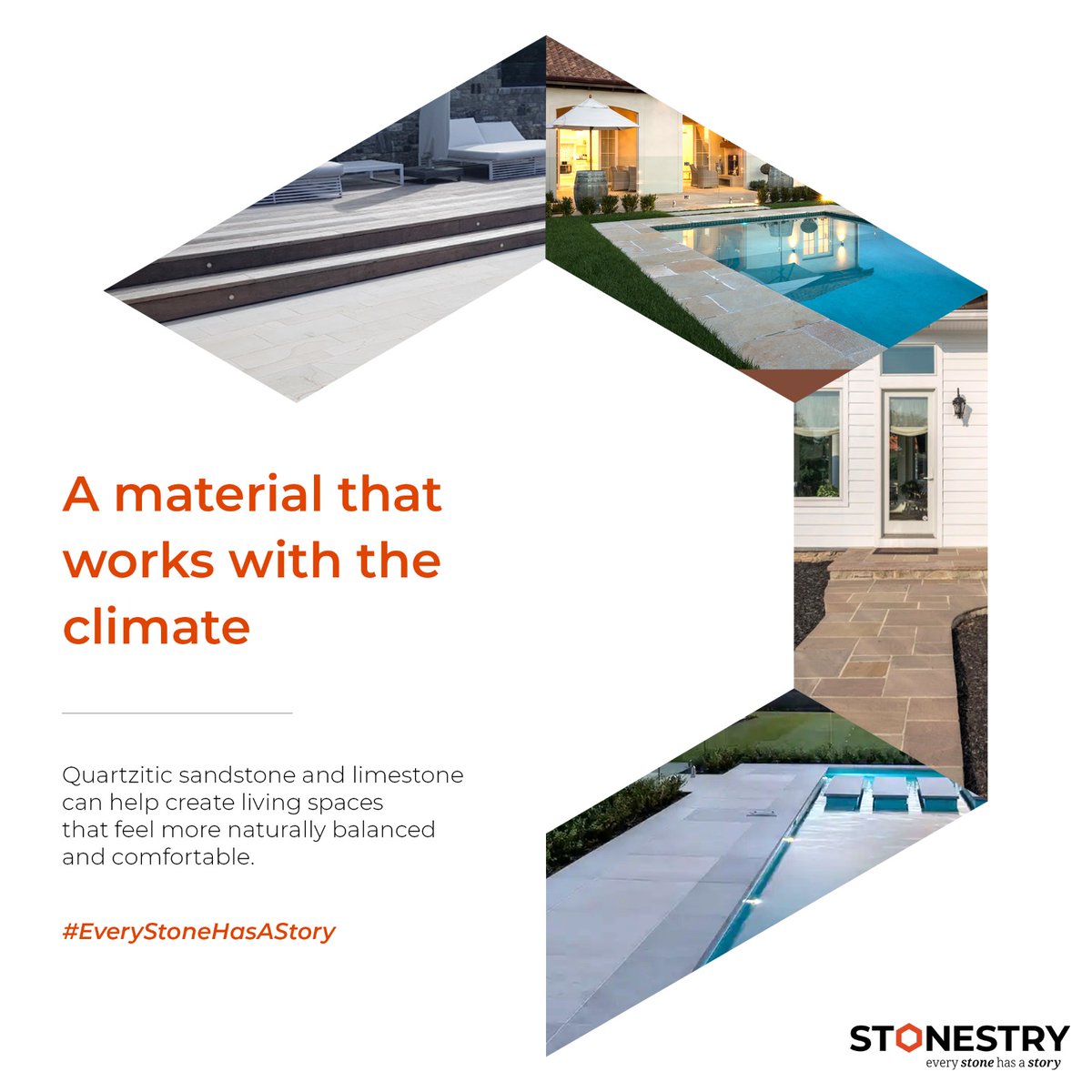 Stonestry_'s tweet photo. Can stone make a home feel cooler?

Yes. Quartzitic sandstone and limestone absorb heat slowly and release it gradually, a property called #thermalmass.

The result is balanced temperatures and materials that work with the climate.

Swipe and learn more.

#EveryStoneHasAStory https://t.co/oMS90LkCIe