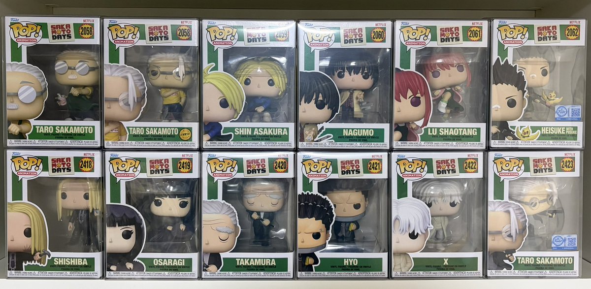 datefunko14's tweet photo. ボビングワールドさんにてお取り寄せしていただいたサカモトデイズのPOP!が届きました〜✨全部良いんやけど、特に坂本の眼鏡のレンズのデフォルメ具合が個人的に刺さりました😊
#ボビングワールド　#funko #SAKAMOTODAYS https://t.co/mUAbJbpfgd
