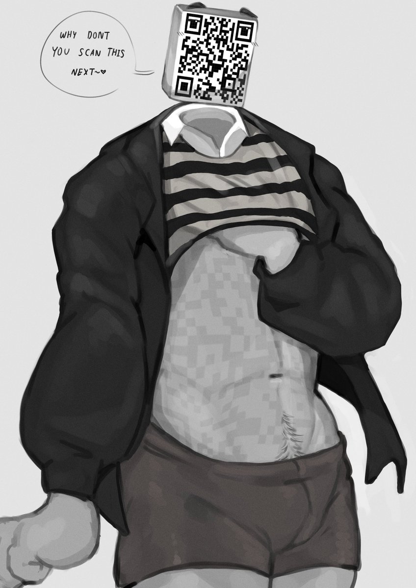 TheTrueShinny's tweet photo. Qr Code (NSFW)
Yes his head is scannable 📷!!! https://t.co/iIkylHNUVC