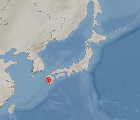 KMA_earthquake's tweet photo. [국외지진정보] 2026-07-28 17:18:00 일본 구마모토현 구마모토시 남남서쪽 49km 해역 규모 5.0 https://t.co/3FnC3cPtHo https://t.co/aIo56fL4eV