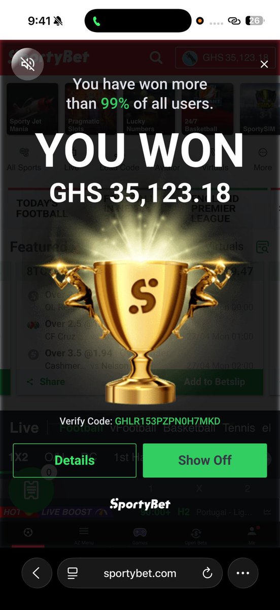 parlayprophet21's tweet photo. I started this with just 100 cedis Rollover for 7 days💰💼😂 https://t.co/YyeN8MI4S2