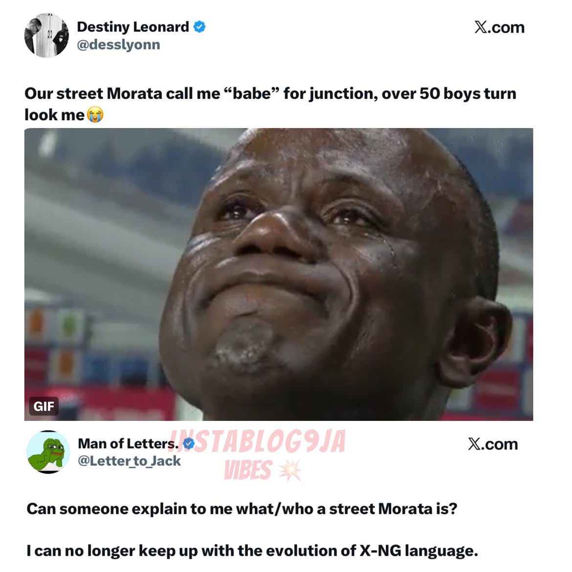 instablog9ja's tweet photo. Your football knowledge has to be solid for you to understand this tweet 😭 https://t.co/KQXlMaUdGN