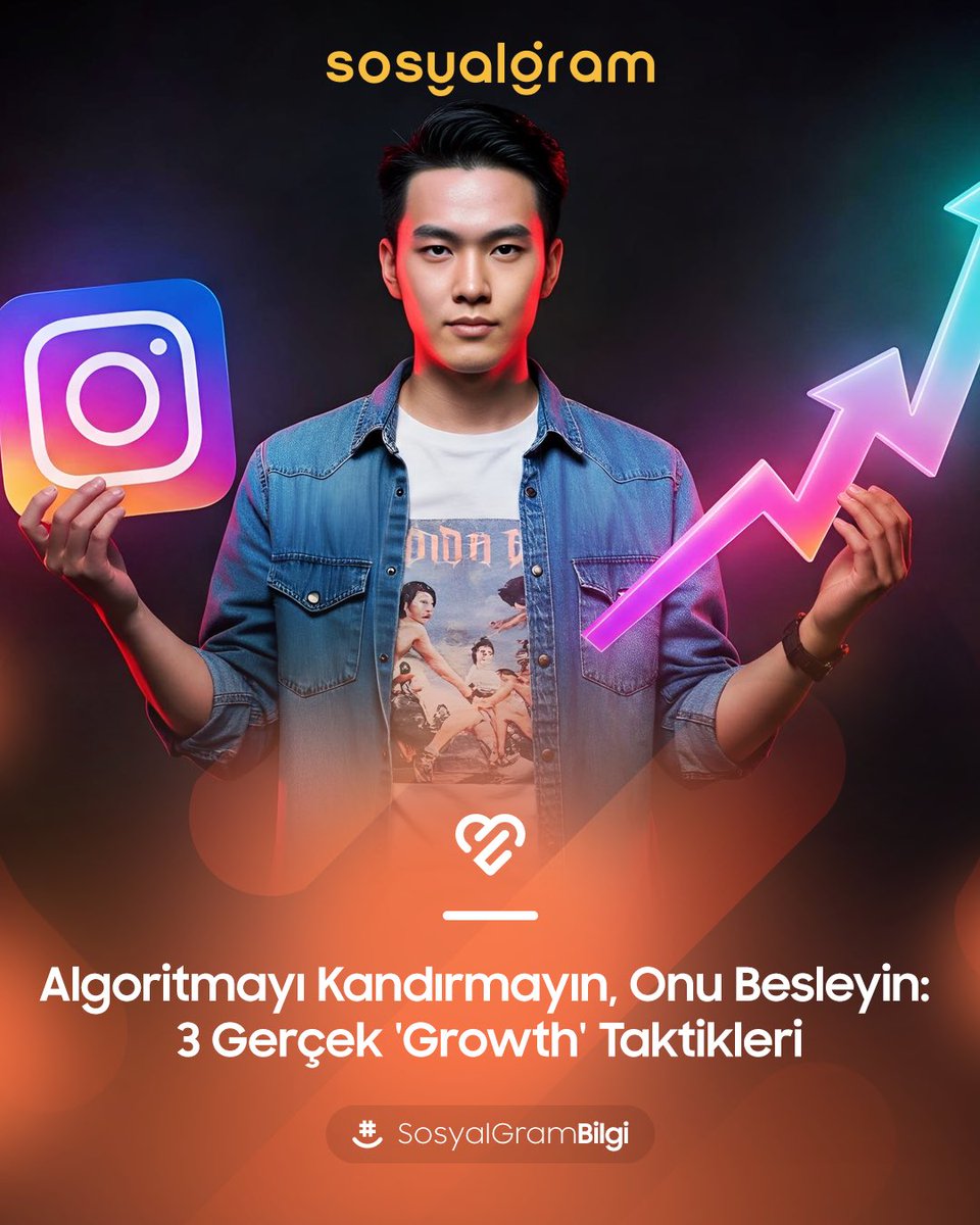 Sosyalgramcomtr's tweet photo. "Algoritmayı 'kandırmaya' çalışanlar çoktan kaybetti. Kazananlar ise onu 'besleyenler'.

Keşfetin sırrı 3 maddede:

1.  Pattern Interrupt (İzlenme süresi)
2. Dark Social/DM (Etkileşim kalitesi)
3. Social SEO (Arama görünürlüğü)

Stratejini güncelle. 

#SosyalGramBilgi #SosyalGram https://t.co/YJxP5XNLH4