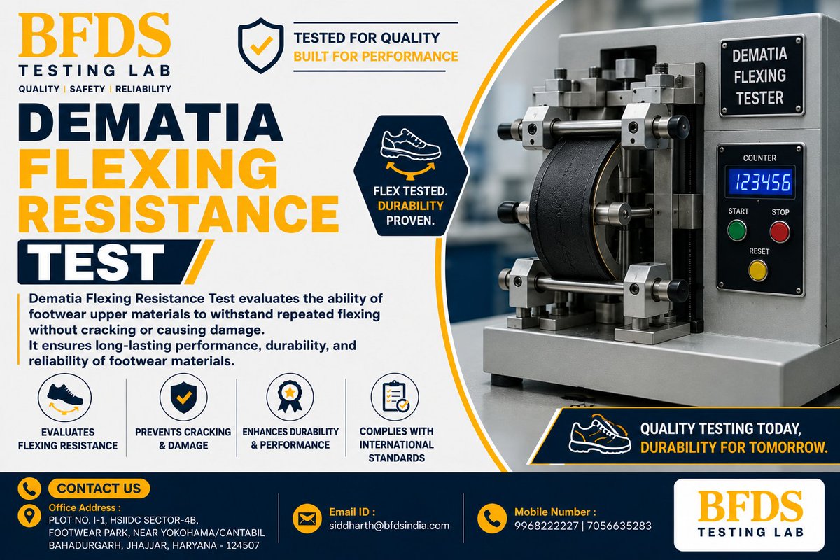 BFDSOFFICIAL's tweet photo. Dematia Flexing Resistance Test https://t.co/nUkw3Wk6Wb