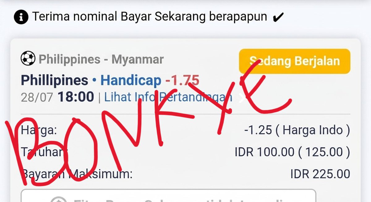 LordBonkye's tweet photo. MENCOBA MEMULAI DARI AWAL LAGI, TAPI APAKAH HASILNYA AKAN JAUH LEBIH KONYOL? HANYA WAKTU YANG AKAN MENJAWAB. SEMOGA ADA TITIK CERAH MBELLL!!

INGAT !! JANGAN DIIKUTI !!
JUDI ITU HARAM 😇😇😇 https://t.co/SzldBsF9CZ