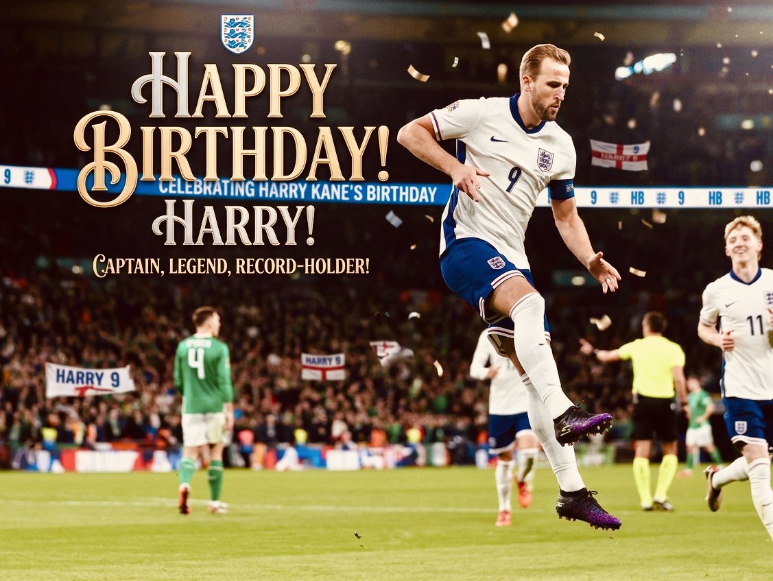 soccerobserve's tweet photo. Happy birthday to English captain and  the best striker in the world.

Wishing you many happy returns of the day &amp; goal. 🤍❤️ https://t.co/6lF4hmUCDa
