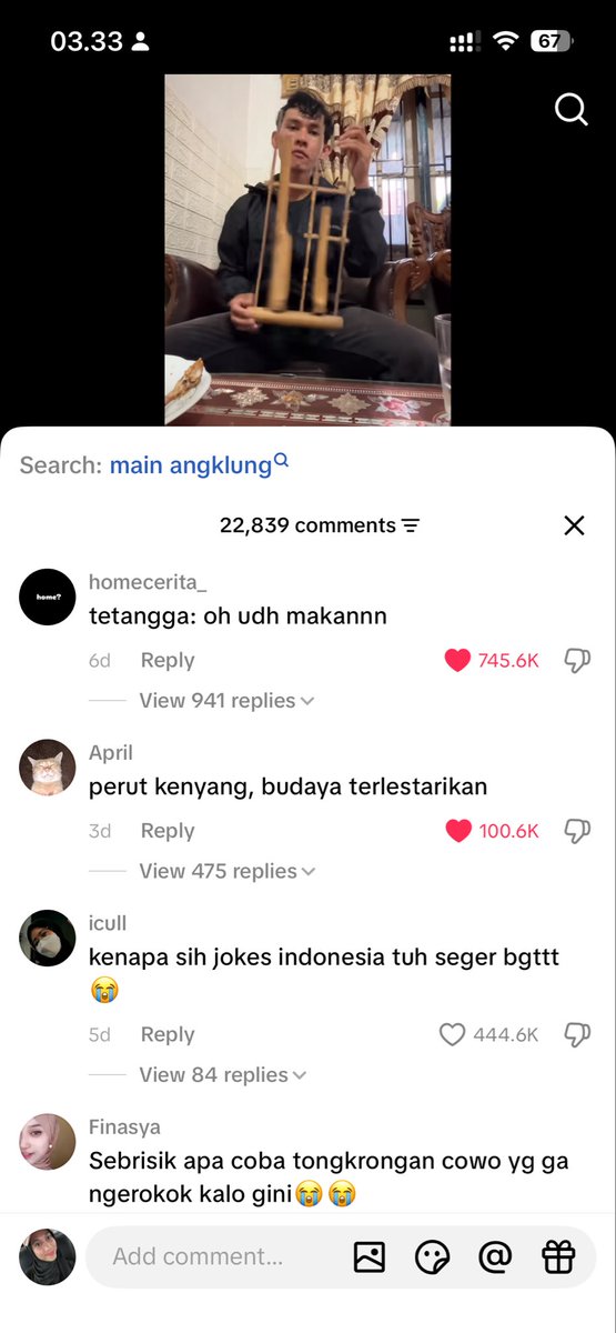 jaenavx's tweet photo. @ulpaulin AK NGETAWAIN VID TIKTOK YG INI ADA KALI 5 menit… di jam 3 subuh😭😭😭😭 https://t.co/exYnIEyWoS