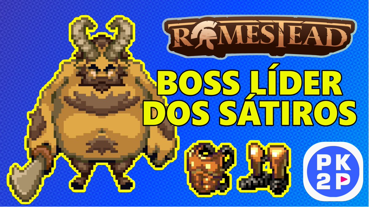 LukanPeixe's tweet photo. A aventura em Romestead continua, nesse vídeo editado mostro coisas que descobri sobre a logística/armazenamento nas vilas  e desafiamos o Boss Sátiro e seu exército no Deserto: https://t.co/4fKbQAGrYw https://t.co/rHI2UfNlx0