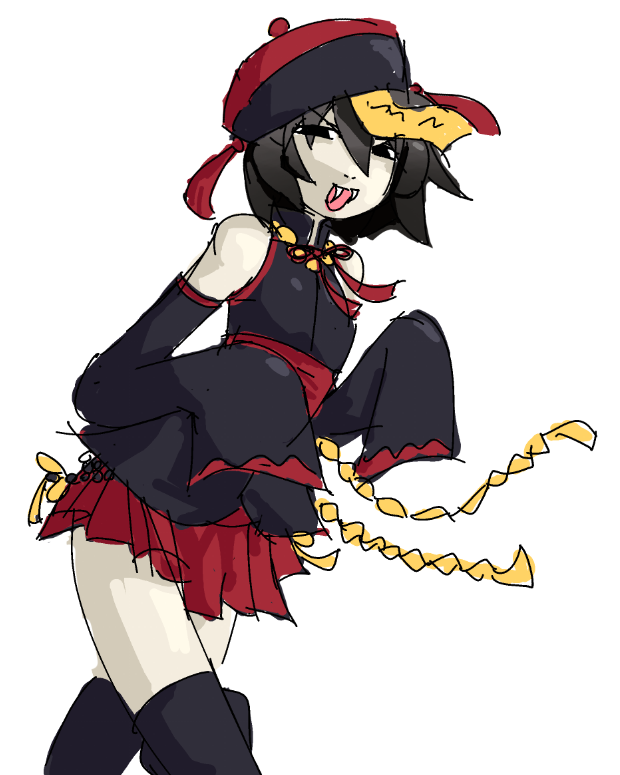lilo223312's tweet photo. "Would love to see Jiangshi Ougi in your artsyle! Preferably with her long sleeves and a short skirt." -> i lowkey had no idea of what i was doing but i hope you like it! https://t.co/3inifBv3jF https://t.co/qKKrvD3afa