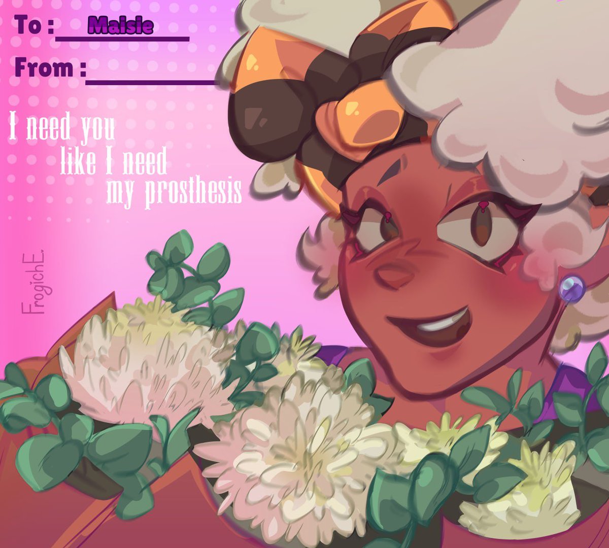frogichE_'s tweet photo. valentines | part 1
#BrawlStars #art #artBrawlStars #fanart #BrawlStars8Bit #virus8Bit #BrawlStarsSurge #BrawlStarsMaisie #8bit #maisie #surge https://t.co/xJ0tgYIBYJ