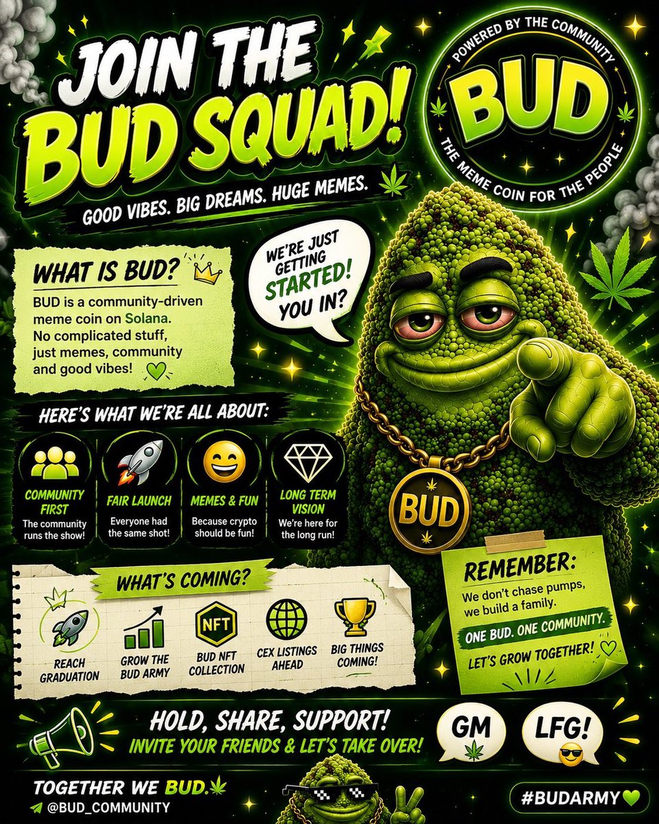 Budmemecoin's tweet photo. @Traderfinn0 Join tele 📺 

https://t.co/6pxRVyZUUa https://t.co/damzPZgh6Q