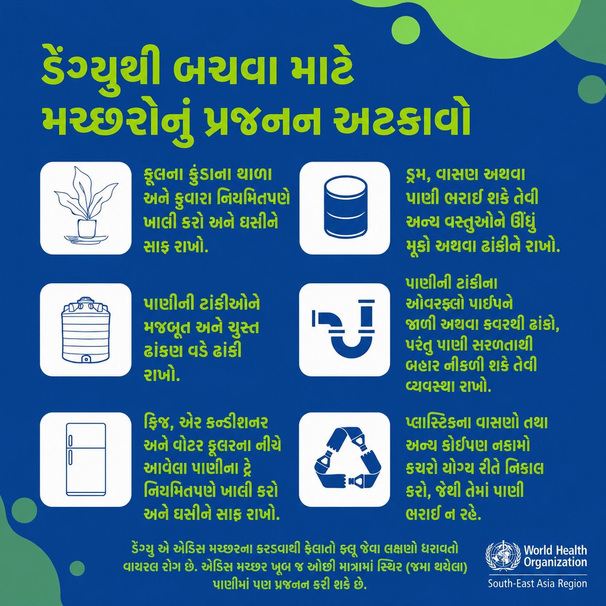 Dmo__Dwarka's tweet photo. “Community Participation for #Dengue Control: Check, Clean and Cover” #Dwarka https://t.co/fMiMHuE20Z