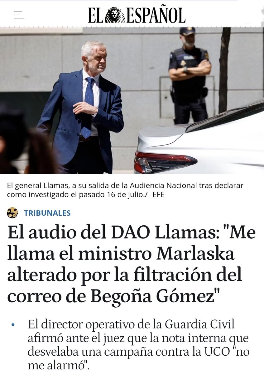 criaturina's tweet photo. LAS CLOACAS DEL PSOE
EL ESCÁNDALO BAÑA A LA GUARDIA CIVIL 
CORRUPCIÓN EN LA FAMIGLIA 

‼️‼️ ESCANDALOSO: El audio del DAO Llamas: "Me llama el ministro Marlaska alterado por la filtración del correo de Begoña Gómez".

‼️‼️El DAO habría intentado "intimidar" y "condicionar" a los agentes de la UCO a cargo de las investigaciones a la famiglia de Sánchez.

‼️‼️ Llamas acusó a la UCO de filtrar el correo institucional de Begoña Gómez, pero en realidad ocurrió por la indebida notificación del Juzgado a las partes personadas.

‼️‼️ Tampoco procedía de la UCO la filtración de conversaciones entre Sánchez y Ábalos: este último admitió haberlas facilitado.

https://t.co/bRiNsdd1gx