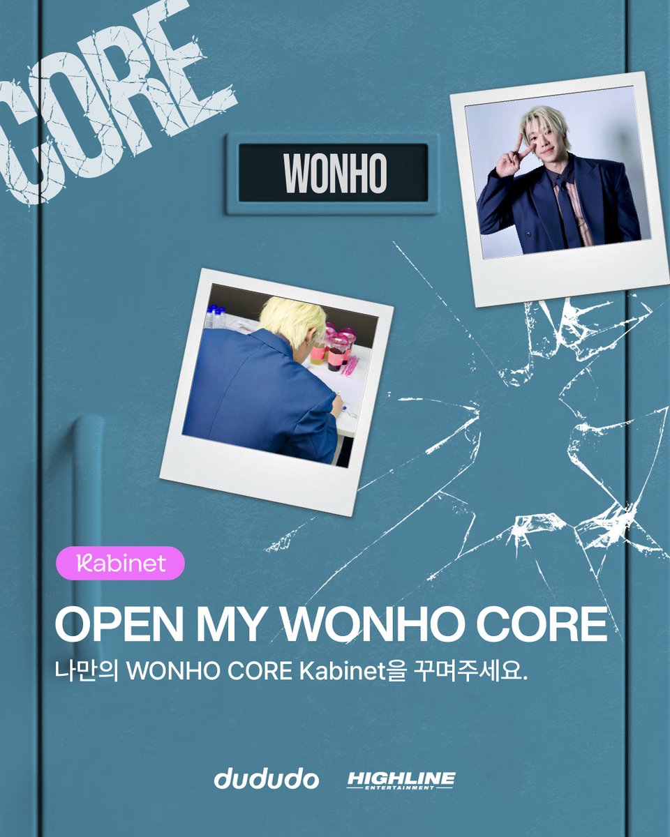du_du_do's tweet photo. [#dududo_Kabinet]

WONHO X dududo
OPEN MY WONHO CORE Kabinet Event

캐비넷에 누가 돌아왔~게!🗄️
원호의 비하인드 포토가 돌아왔다!💥

Kabinet에서 비하인드 구경하고, 
나만의 WONHO CORE를 꾸며주세요.

⏰ 이벤트 일정 : 2026/7/29 (수) ~ 8/16 (일) 11:59 PM (KST)

📌 필수 해시태그
#WONHO #WONHO_CORE #WONHO_Kabinet_EVENT #dududo #Kabinet

✔ @du_du_do / @dududoshowroom X 계정 팔로우 필수

🎁 경품 : 미공개 친필 사인 폴라로이드 1ea (2명 당첨)

📸 WONHO 비하인드 포토 확인하러 가기
https://t.co/dwkMX8rpWf

✏️ WONHO CORE Kabinet 참여하러 가기
https://t.co/HxI9RyfIMC

@official__wonho
#WONHO #원호 #CORE