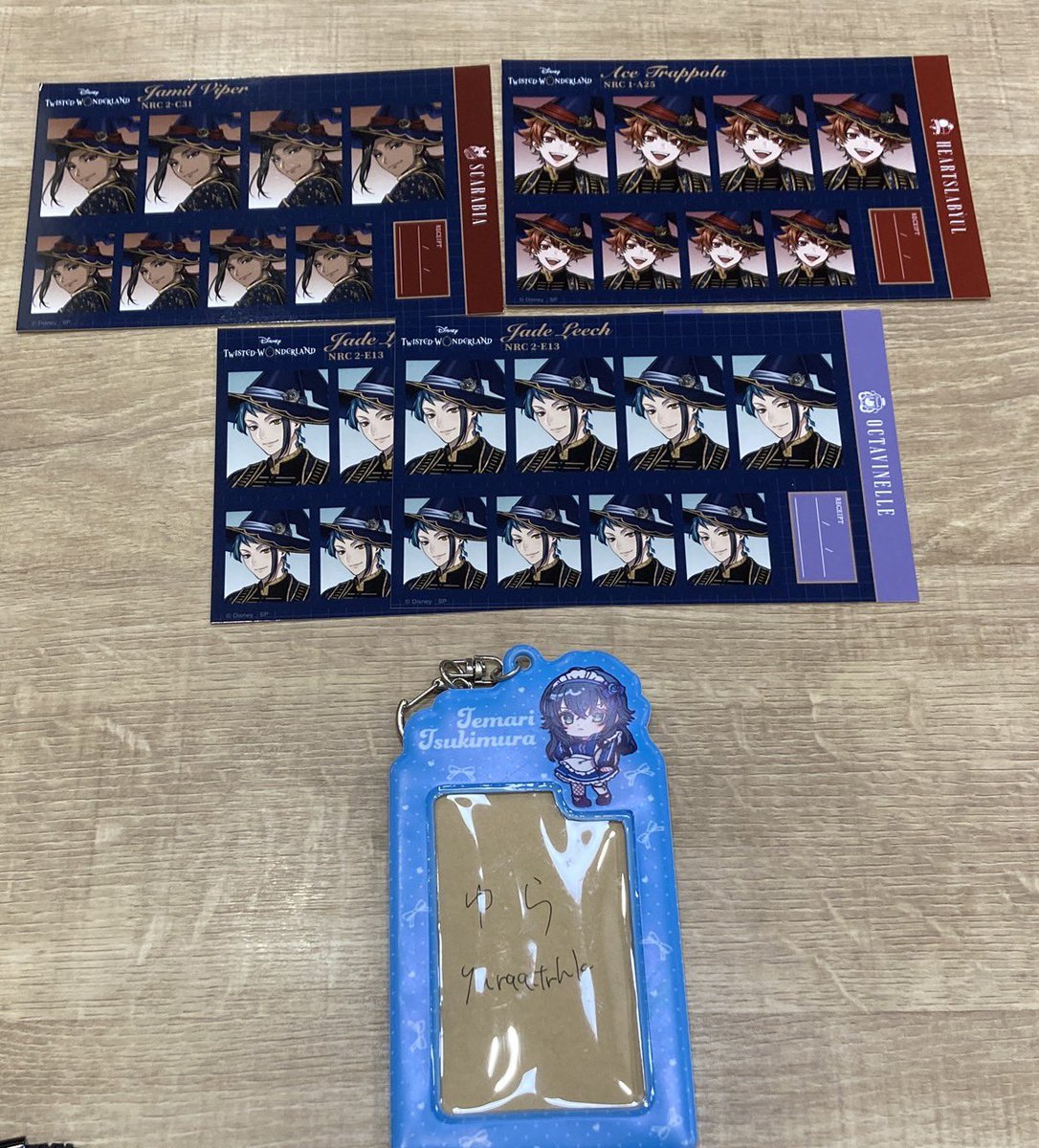 yuraa_trhk's tweet photo. ツイステ ブルームバースデー 証明写真館 交換 譲渡 買取

譲♡エース ジャミル ジェイド2 
       セベク3 ルーク2 ヴィル2

求♡定価➕送料

＊1枚目は2枚目同数お迎えください
検索からもお声掛けください https://t.co/a3euxpaBwz