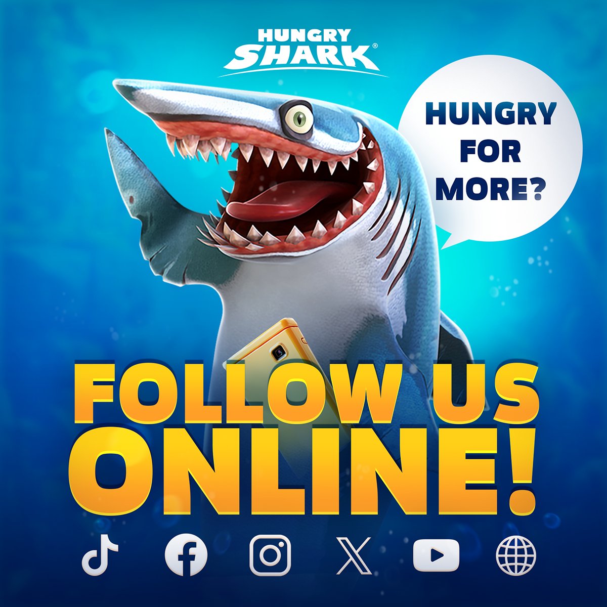 Hungry_Shark's tweet photo. Hungry for more? 🍽️Then sink your teeth into all our social media profiles 🦈
#HungrySharkWorld #HungrySharkEvolution #FollowUs
👇🧵 https://t.co/CHHz0byRBT