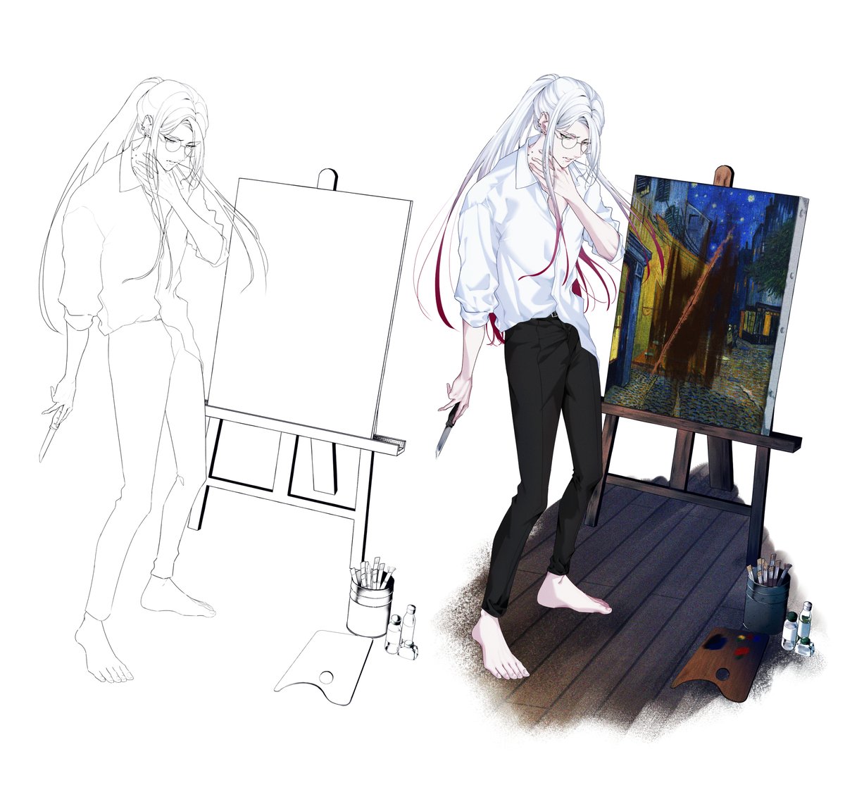 end4070's tweet photo. 線画　塗りのやつ https://t.co/1pZMaoL7yB