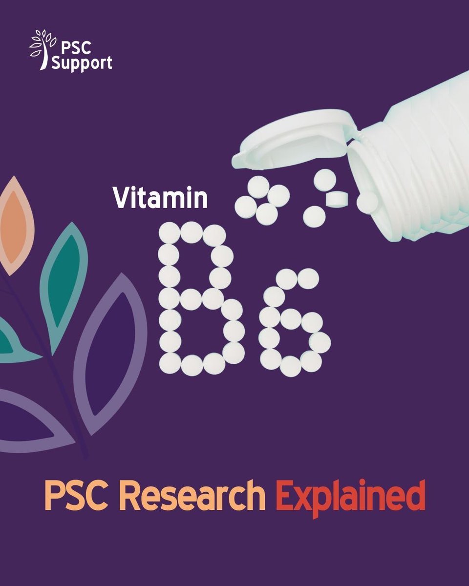 PSCSupportUK's tweet photo. How can we better predict disease progression in PSC?
New research highlights active vitamin B6 as a potential prognostic biomarker. Studies suggest measuring B6 could help assess risk & improve monitoring for people living with #PSC.
β‘οΈ https://t.co/mM1zPSu5re #LetsBeatPSC https://t.co/nGOrR2aJpc