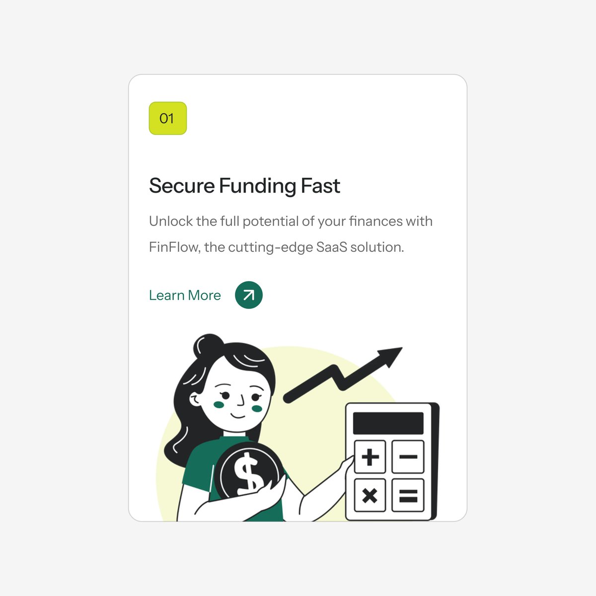 redesigned47's tweet photo. Feature cards and custom illustrations: a fintech SaaS that makes complex finance feel simple. ✨

What do you think? https://t.co/U8Th1skyKH