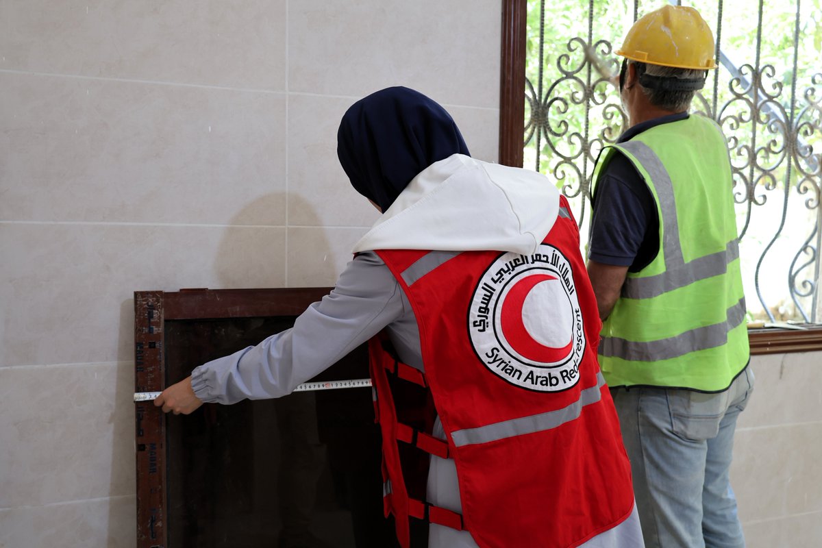 SYRedCrescent's tweet photo. Improving healthcare access for vulnerable patients, #SARC is rehabilitating the Specialized Diabetes Clinic in #Idlib, in partnership @ICRC_sy, including infrastructure upgrades and an accessibility ramp for persons with disabilities. https://t.co/LX4KOXRq1g