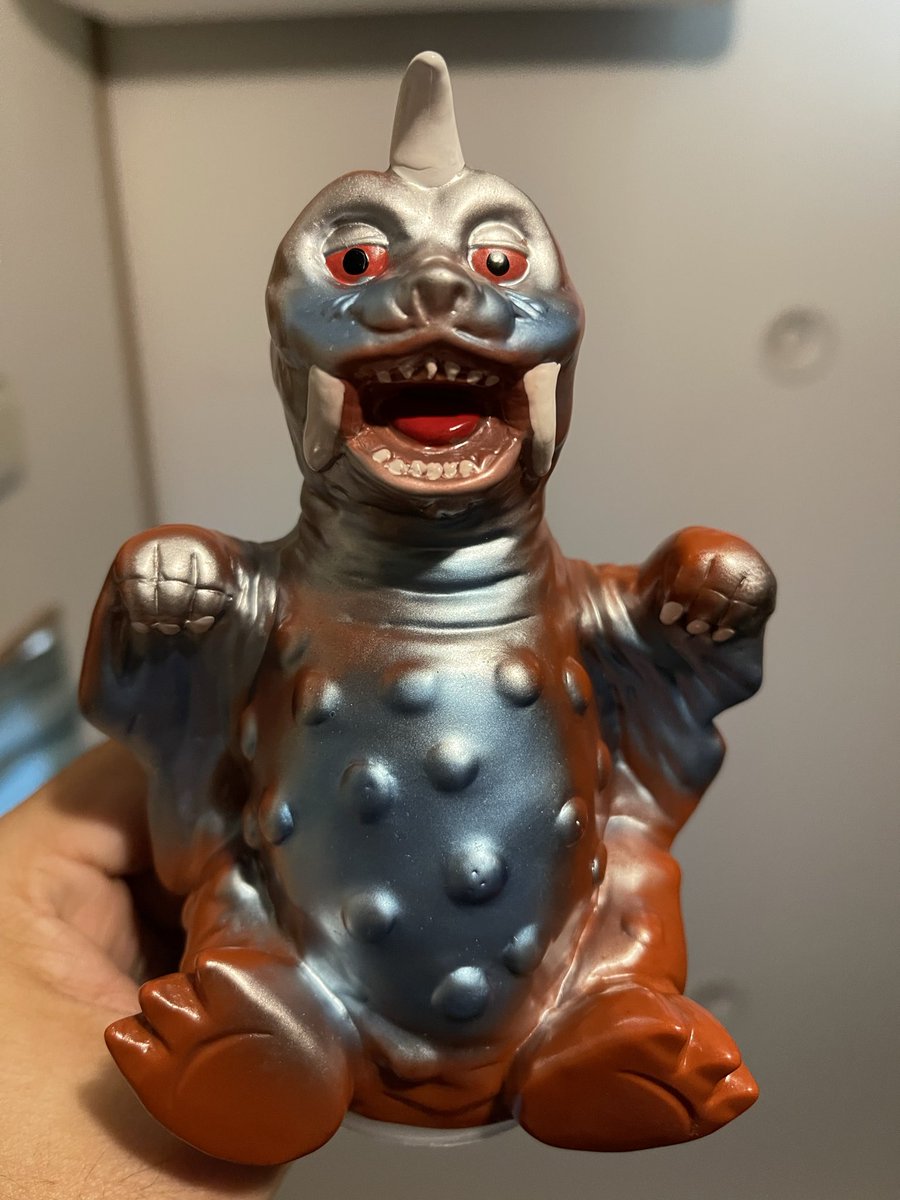 ペギラ　蓄光ソフビ　貯金箱　ビニパラベビー　新品未開封　マーミット 怪獣殿下 on X: 