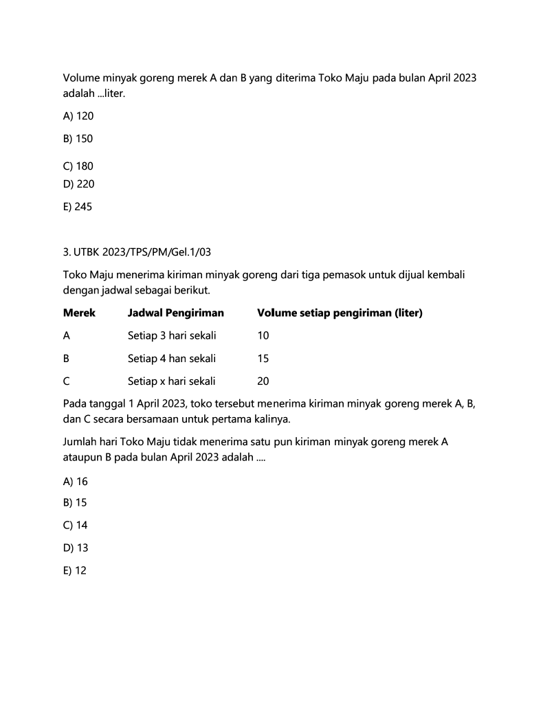 latsolyuk's tweet photo. Latihan Soal SNBT

📑 Penalaran Matematika asli: https://t.co/144m4tUA45
📑 Pm utbk asli part 2: https://t.co/fHvnkH6kBE
📑 PM utbk asli part 3: https://t.co/pX7sNKFD3l
🖇️ Buku Wangsit Om Jero 2027: https://t.co/nNKPHkM70P
🖇️ Join Saluran Latsolyuk Gratis: https://t.co/o326bZPmvK https://t.co/NHNfFcRnz5