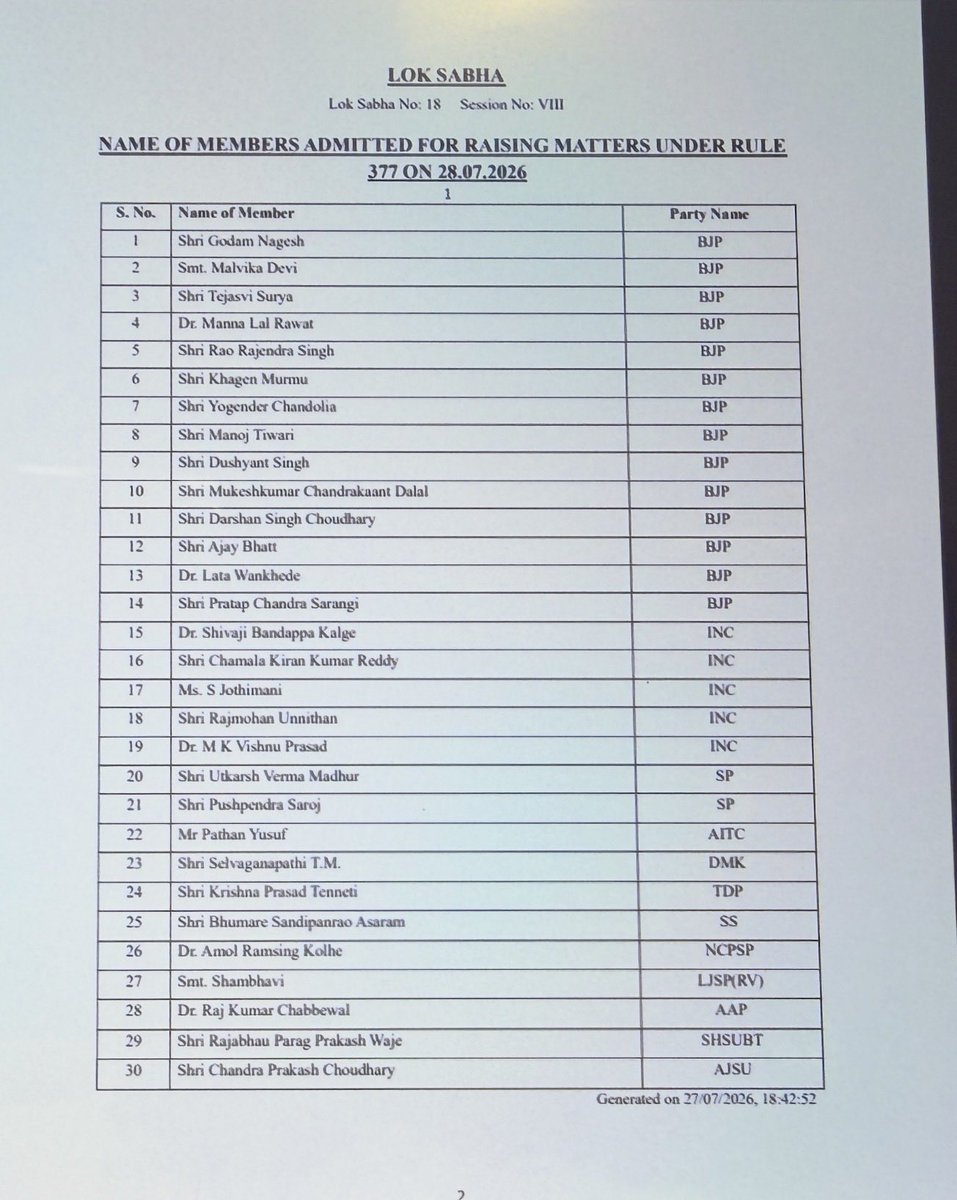 kiran_chamala's tweet photo. Today, I raised a matter under Rule 377 in the Lok Sabha regarding the long-pending reimbursement of ₹408.49 crore, along with applicable interest, due to the Government of Telangana from Andhra Pradesh.

The amount pertains to expenditure incurred on constitutional bodies and common institutions—including Raj Bhavan, High Court, Lok Ayukta, State Human Rights Commission, and Judicial Academy—which served both States until their separation.

I urged the Union Government to facilitate an early resolution of this long-pending issue in the interest of justice and cooperative federalism.

#LokSabha #Rule377 #Telangana