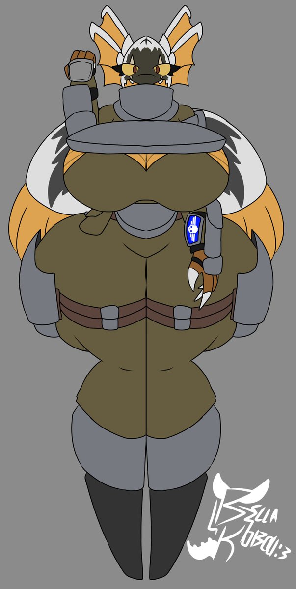 BellaKobold's tweet photo. When it comes to democracy's needs, anything will be done! Including a massive bug soldier to help her fellow divers in more than one way https://t.co/LSAEM2VHVW