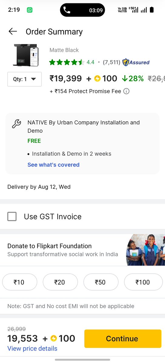 IshfaqBaba5's tweet photo. @flipkartsupport After days of delays,your team now says my address is not serviceable,yet the same address is still serviceable on your app.Why was my order accepted then? You're only calling me no email or written confirmation.If this is your final decision, send it in writing. https://t.co/5Shb8RGtGL