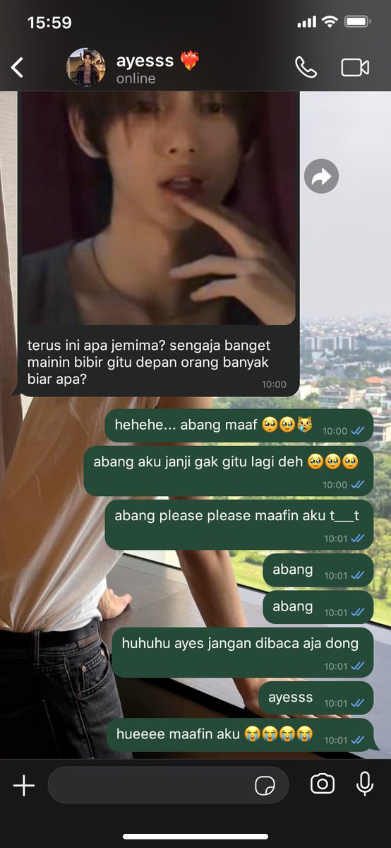 aksarambiru's tweet photo. #hyeonhoon three-tweets au. 

si centil dan si galak — gambaran si kakak cantik abis live centil yang dibales sama adek pacar galaknya. https://t.co/86PJSlySDo