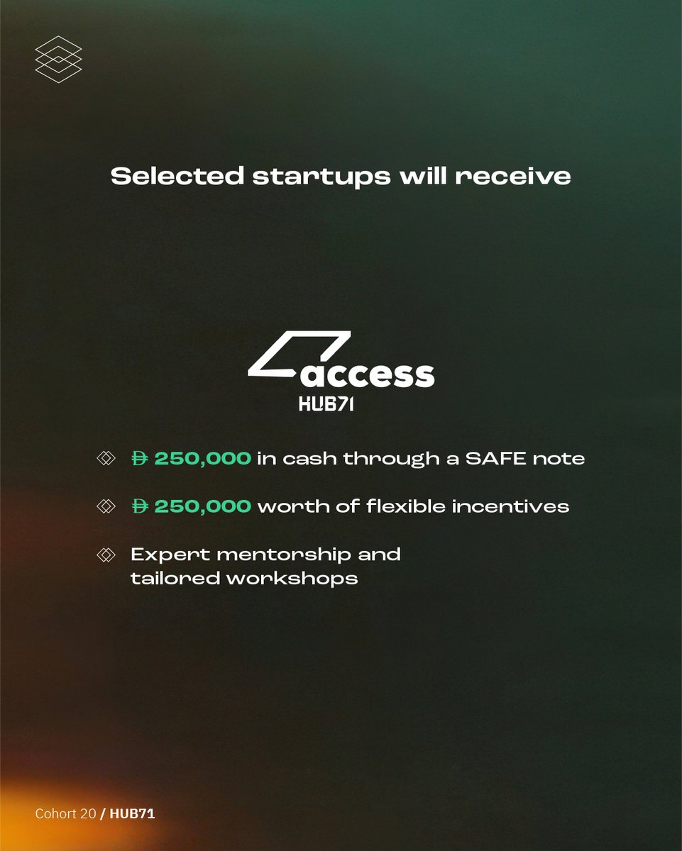 hub71ad's tweet photo. Ready to take your startup further?

Applications for Hub71 Cohort 20 are open, bringing together ambitious founders looking to build, grow, and scale from Abu Dhabi.

Apply now: https://t.co/lSJ5egHGXP

#Hub71 #Cohort20 #InAbuDhabi https://t.co/bDzZ3lKc3Y