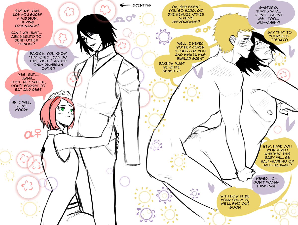 kanekane_bul's tweet photo. I didn't know there are people other than me and those AO3 writers who are into this. Anyway, here some infidelity omegaverse nrss I drew months ago. https://t.co/WuCK2I3Gey