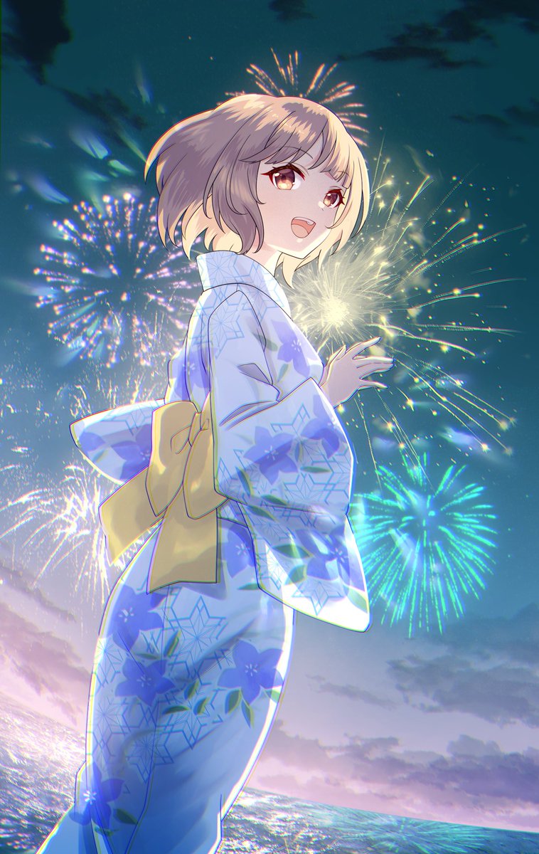marian_oekaki's tweet photo. 新作イラストです！
見上げる花火🎆　#イラスト https://t.co/7v728V8kfW