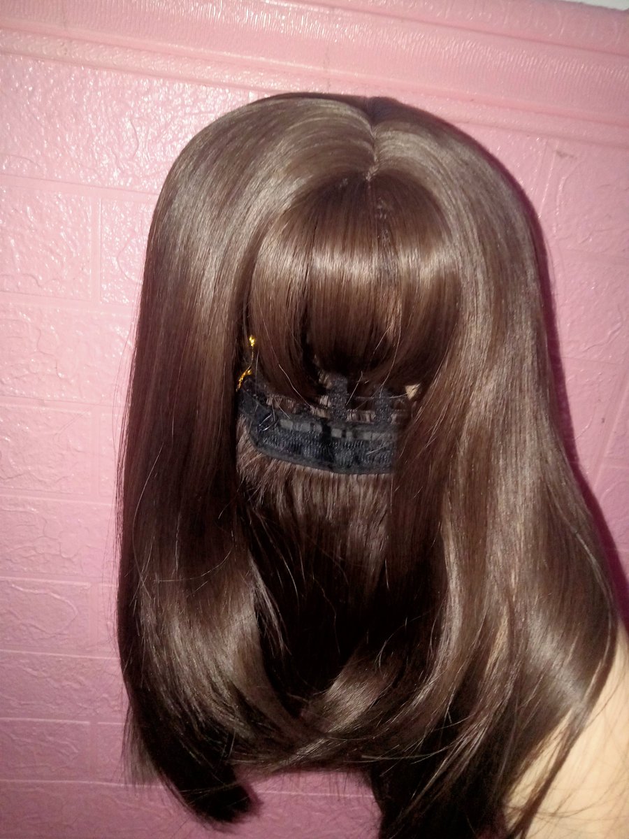 zcleleyaa's tweet photo. Wig cold brown 43-45cm new, no minus 130k aja bisa nego https://t.co/5jYqZTJLCv