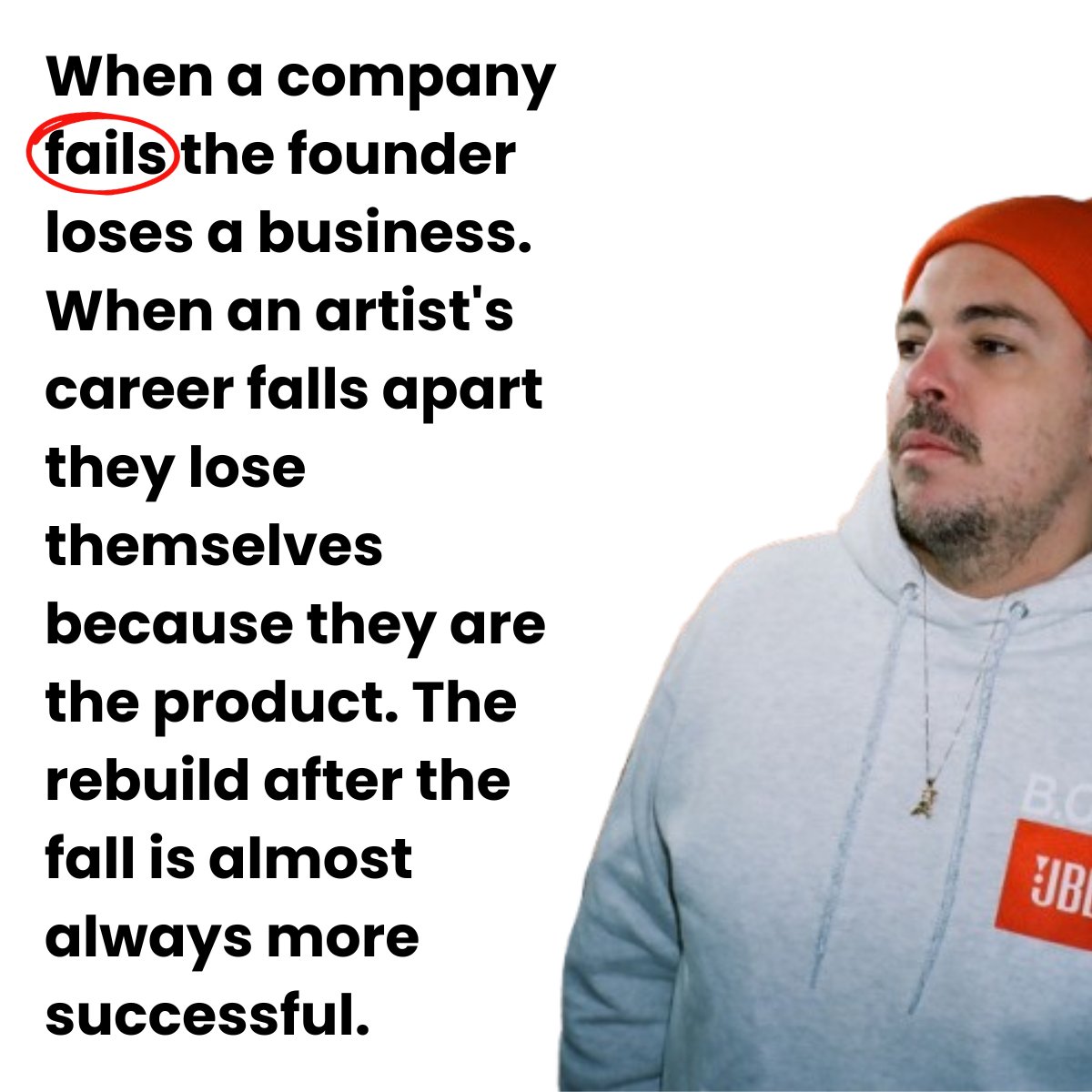 santemusic's tweet photo. Your biggest setback doesn't just test your skills. It tests your identity.

For artists, failure feels personal because your work is an extension of you.

But rebuilding gives you something success never will: clarity.

The second chapter is often stronger than the first. https://t.co/ij57W7auTL