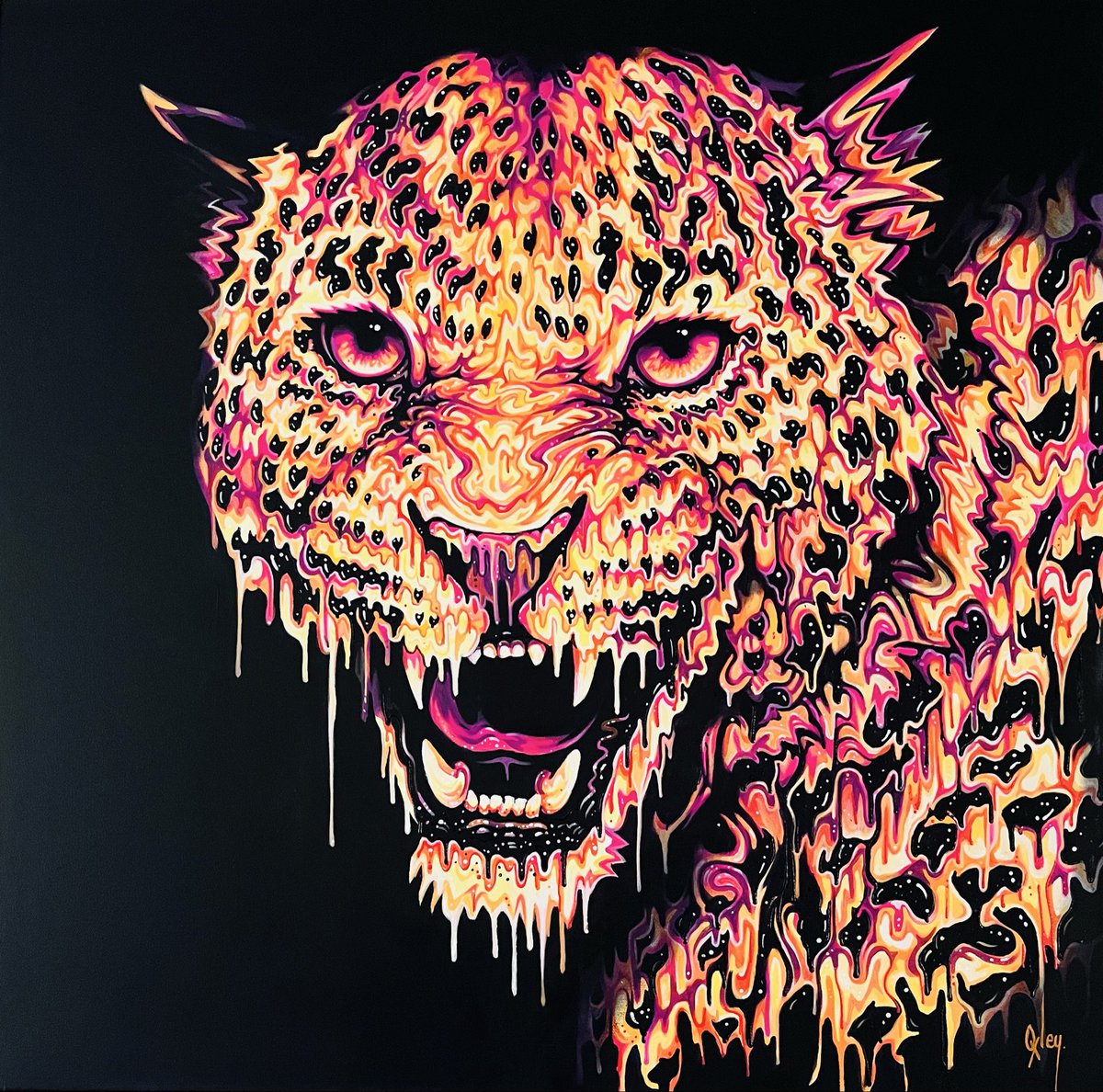 OxleyBob's tweet photo. Rosalita. A new original painting with hand embellishments available now. #ContemporaryArt
#ArtCollectors #CastleFineArt #BigCat https://t.co/r3THIq7lgU